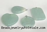 NGP5762 25*35mm - 30*40mm freefrom gemstone pendants wholesale