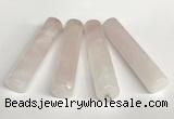 NGP5768 13*58mm tube rose quartz pendants wholesale