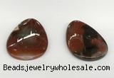 NGP5794 35*55mm flat teardrop agate pendants wholesale