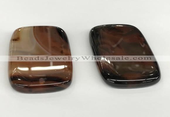 NGP5796 35*55mm rectangle agate pendants wholesale