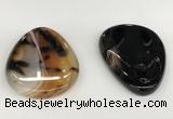 NGP5797 35*55mm flat teardrop agate pendants wholesale