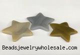 NGP5806 50mm star agate gemstone pendants wholesale