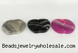 NGP5807 38*43mm apple agate gemstone pendants wholesale