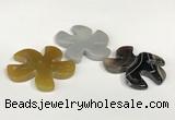 NGP5810 44mm - 46mm flower agate gemstone pendants wholesale