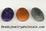 NGP5818 30*50mm oval agate gemstone pendants wholesale