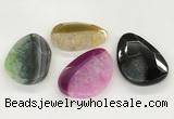 NGP5822 35*55mm - 40*60mm faceted freeform agate gemstone pendants