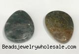 NGP5832 30*50mm - 35*55mm flat teardrop agate gemstone pendants