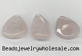 NGP5846 25*45mm - 35*55mm freeform rose quartz pendants wholesale