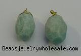 NGP6019 18*30mm - 22*35mm freeform amazonite pendants