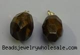 NGP6024 18*30mm - 22*35mm freeform yellow tiger eye pendants