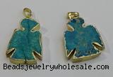 NGP6027 25*35mm - 30*40mm angel sea sediment jasper pendants