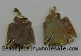 NGP6029 25*35mm - 30*40mm angel serpentine jasper pendants