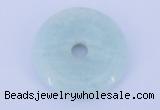 NGP603 5pcs 7*35mm amazonite gemstone donut pendants wholesale