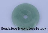 NGP604 5pcs 6*40mm green aventurine gemstone donut pendants wholesale