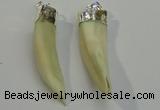 NGP6085 12*60mm – 18*65mm horn wolf tooth pendants wholesale