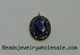 NGP6102 20*25mm - 22*30mm oval lapis lazuli pendants wholesle