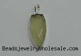 NGP6108 12*35mm - 15*40mm arrowhead lemon quartz pendants