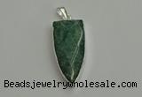 NGP6112 12*35mm - 15*40mm arrowhead amazonite pendants