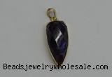 NGP6116 12*35mm - 15*40mm arrowhead amethyst pendants