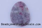 NGP630 5pcs 33*45mm freeform lilac jasper gemstone pendants