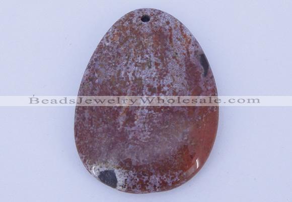 NGP632 5pcs 33*45mm freeform agate gemstone pendants