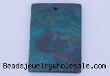 NGP634 5pcs 35*45mm rectangle semi precious gemstone pendants