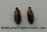 NGP6444 12*24mm - 15*30mm faceted bullet yellow tiger eye pendants