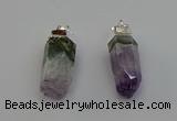 NGP6680 12*25mm - 12*30mm sticks druzy amethyst pendants