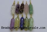 NGP6754 13*40mm sticks lapis lazuli gemstone pendants wholesale