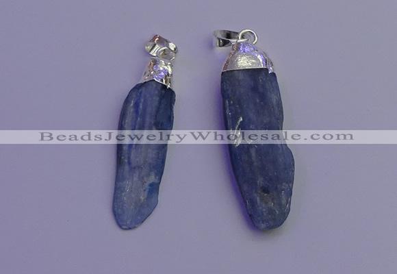 NGP6757 10*35mm - 15*45mm freeform blue kyanite pendants