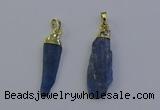 NGP6758 10*35mm - 15*45mm freeform blue kyanite pendants