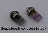 NGP6957 12*20mm - 10*25mm freeform amethyst pendants wholesale