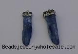 NGP6959 10*35mm - 15*45mm freeform blue kyanite pendants