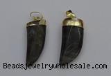 NGP7038 12*35mm - 14*40mm horn labradorite pendants wholesale