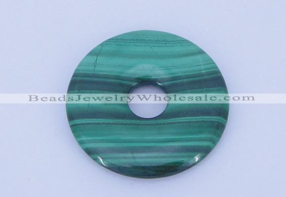 NGP704 30mm natural malachite gemstone donut pendant