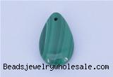 NGP714 12*20mm flat teardrop natural malachite gemstone pendant