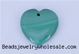 NGP716 30*30mm heart natural malachite gemstone pendant