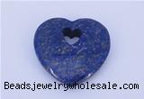 NGP723 26*26mm heart natural lapis lazuli gemstone pendant