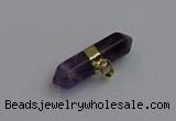 NGP7445 12*45mm sticks amethyst gemstone pendants wholesale