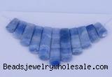 NGP76 Fashion blue lace agate gemstone pendants set jewelry wholesale