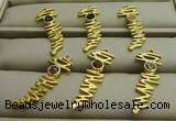 NGP7610 10*35mm plated druzy agate pendants wholesale