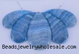 NGP78 Fashion blue lace agate gemstone pendants set jewelry wholesale