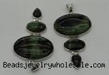 NGP8021 50*82mm - 52*86mm kambaba jasper pendant set jewelry