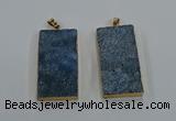 NGP8526 25*50mm - 27*53mm rectangle druzy agate pendants