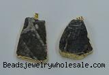 NGP8571 28*45mm - 35*50mm freeform druzy agate pendants wholesale