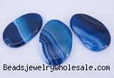 NGP861 5PCS 30-35mm*50-60mm freeform agate gemstone pendants