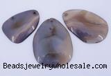 NGP864 5PCS 30-45mm*50-65mm freeform agate gemstone pendants