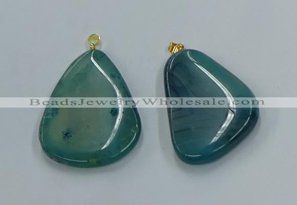 NGP8645 30*45mm - 35*50mm freeform agate pendants wholesale