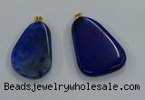 NGP8653 30*45mm - 35*50mm freeform agate pendants wholesale