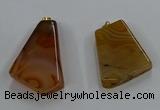 NGP8658 20*40mm - 40*50mm freeform agate pendants wholesale